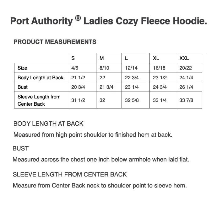 The Citadel C, Ladies Cozy Fleece Embroidered Hoodie