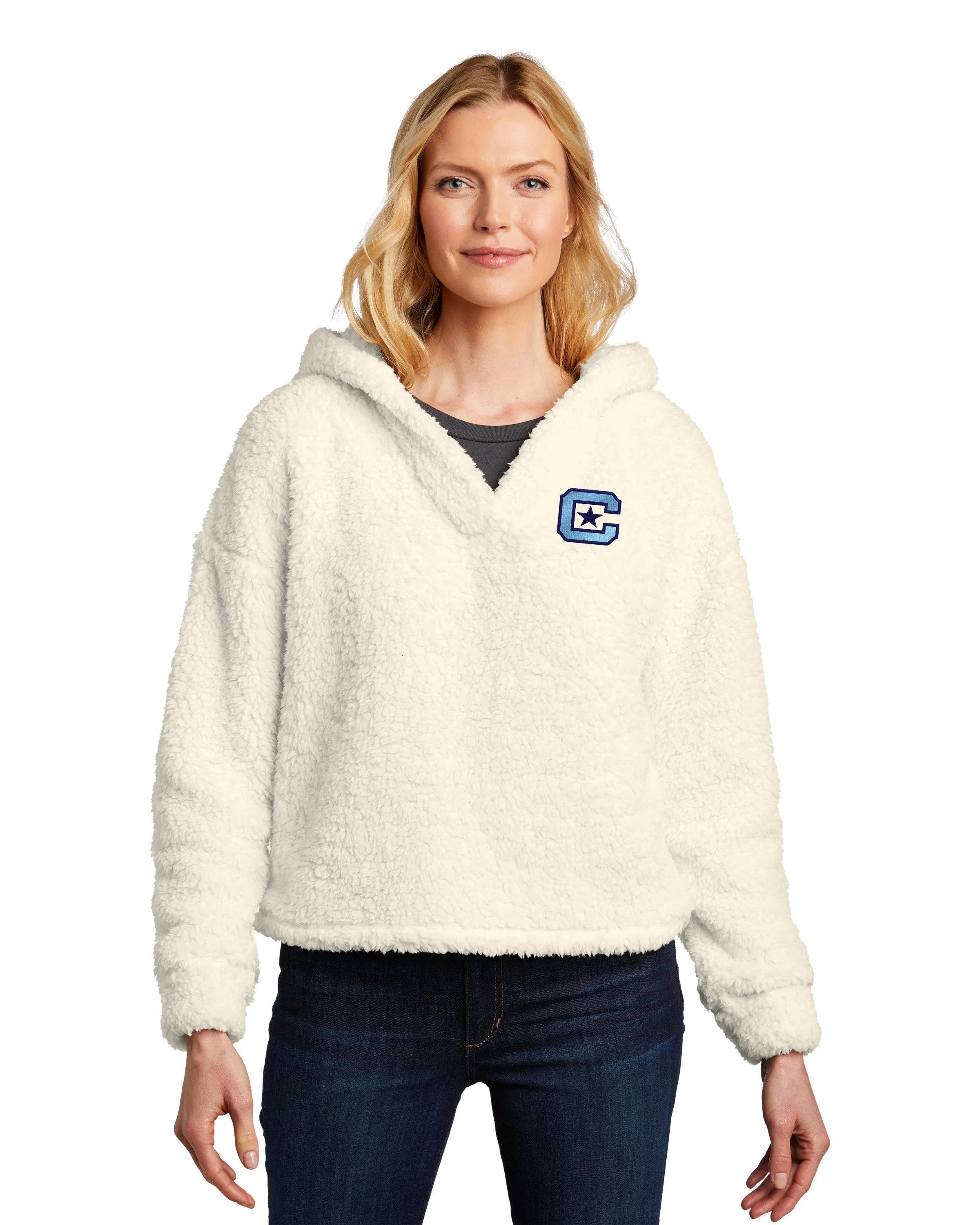 The Citadel C, Ladies Cozy Fleece Embroidered Hoodie