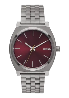 Time Teller - Gunmetal / Deep Burgundy