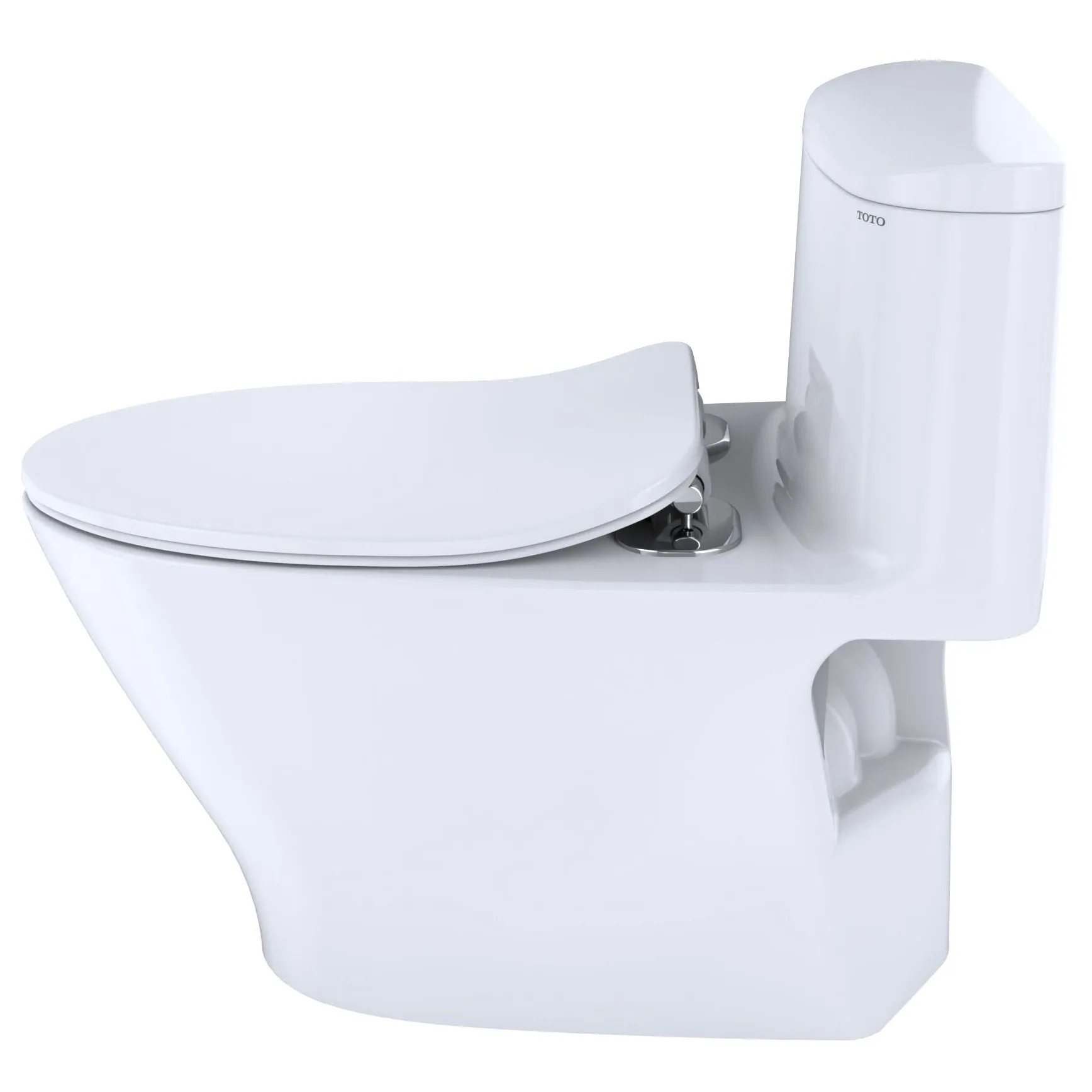 TOTO MS642234CUFG#01 Nexus 1.0 GPF One-Piece Elongated Chair Height Toilet with Tornado Flush Technology - Seat Included, White