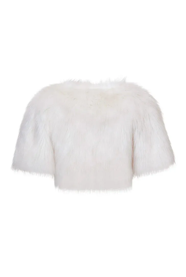 Unreal Fur Love a Fur Bolero - Ivory