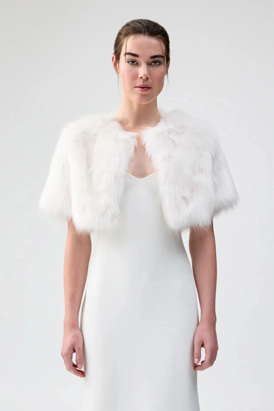 Unreal Fur Love a Fur Bolero - Ivory