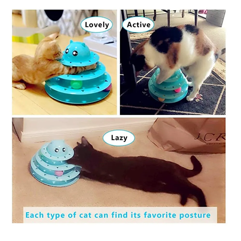 UPSKY Circular Turnable Cat Toy