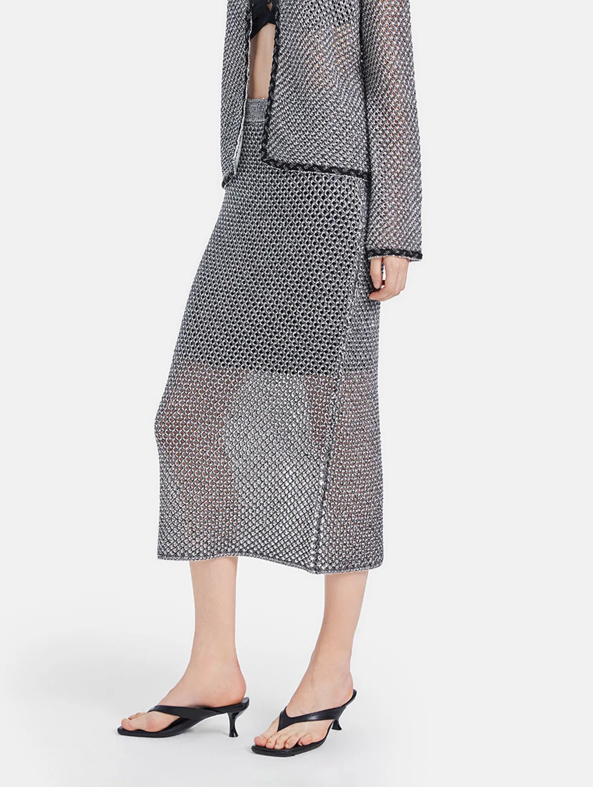 Vintage Minimalist Tweed Skirt