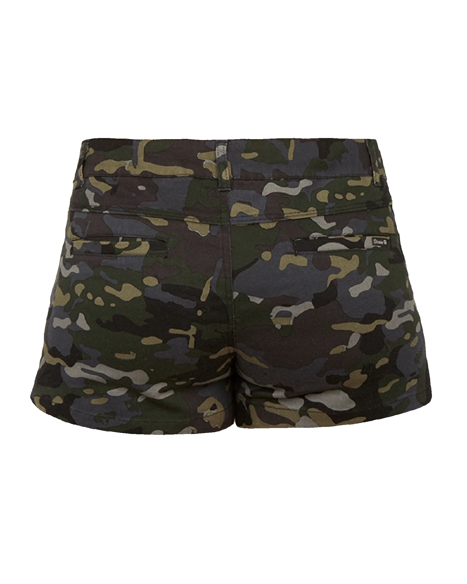 Women's Chino Shorts - Black Camo