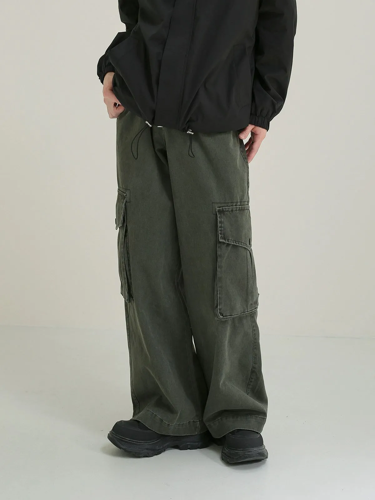 Zhou Heavy Washed Cargo Pants